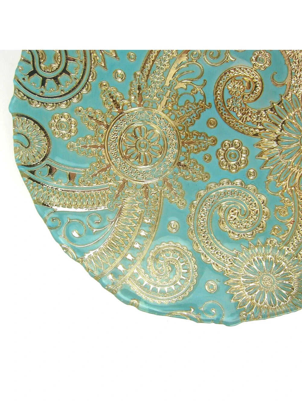 Vintage Decorative Glass Serving Bowl 13